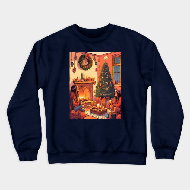 Boho Christmas Crewneck Sweatshirt by Viper Unconvetional Concept